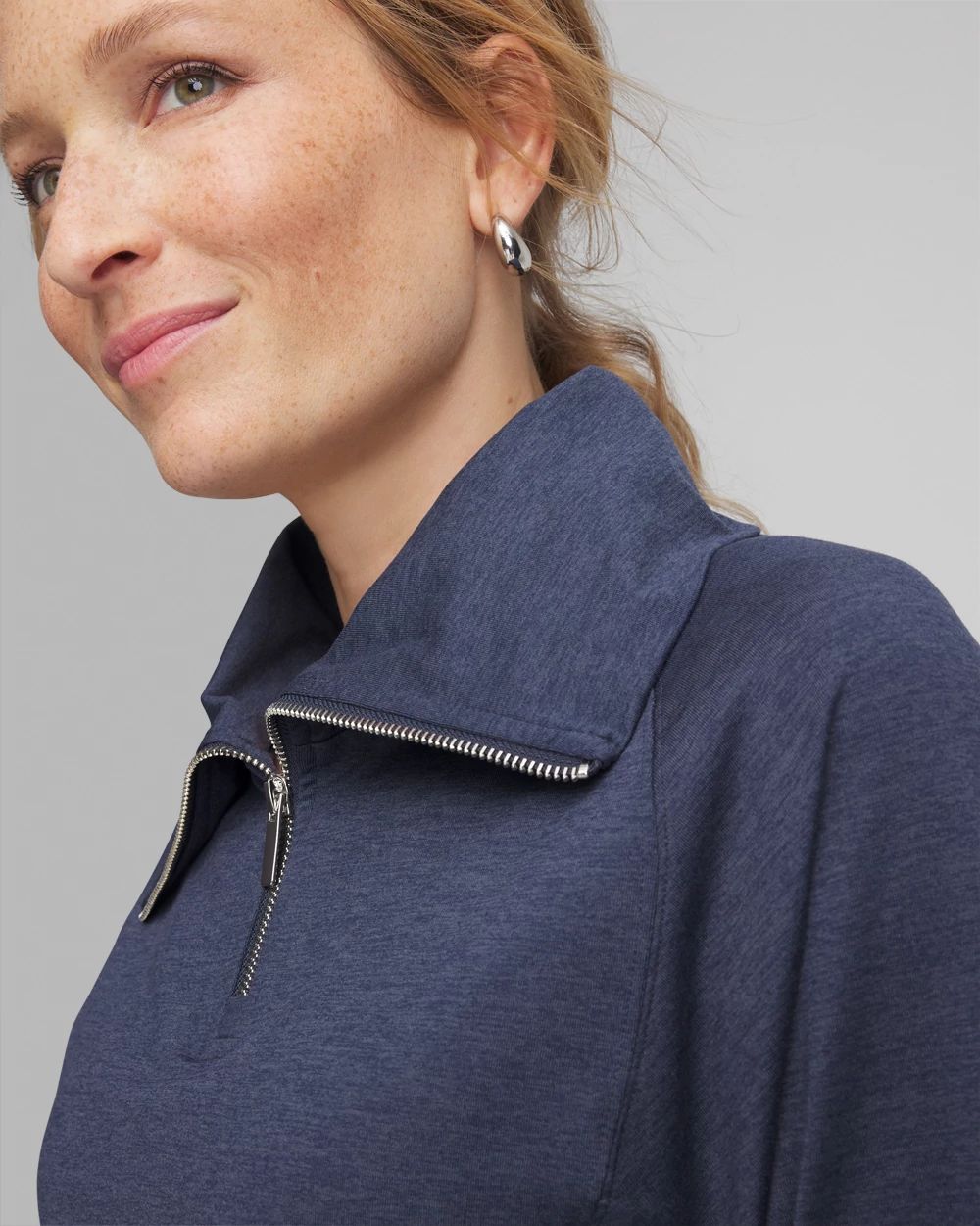 Zenergy® Cloud Half-Zip Pullover Top | Chico's Zenergy® Cloud Half-Zip Pullover Top | Chico's